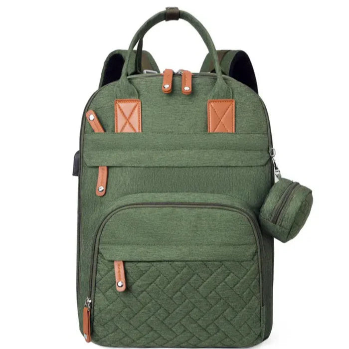 skötväska med skötbädd