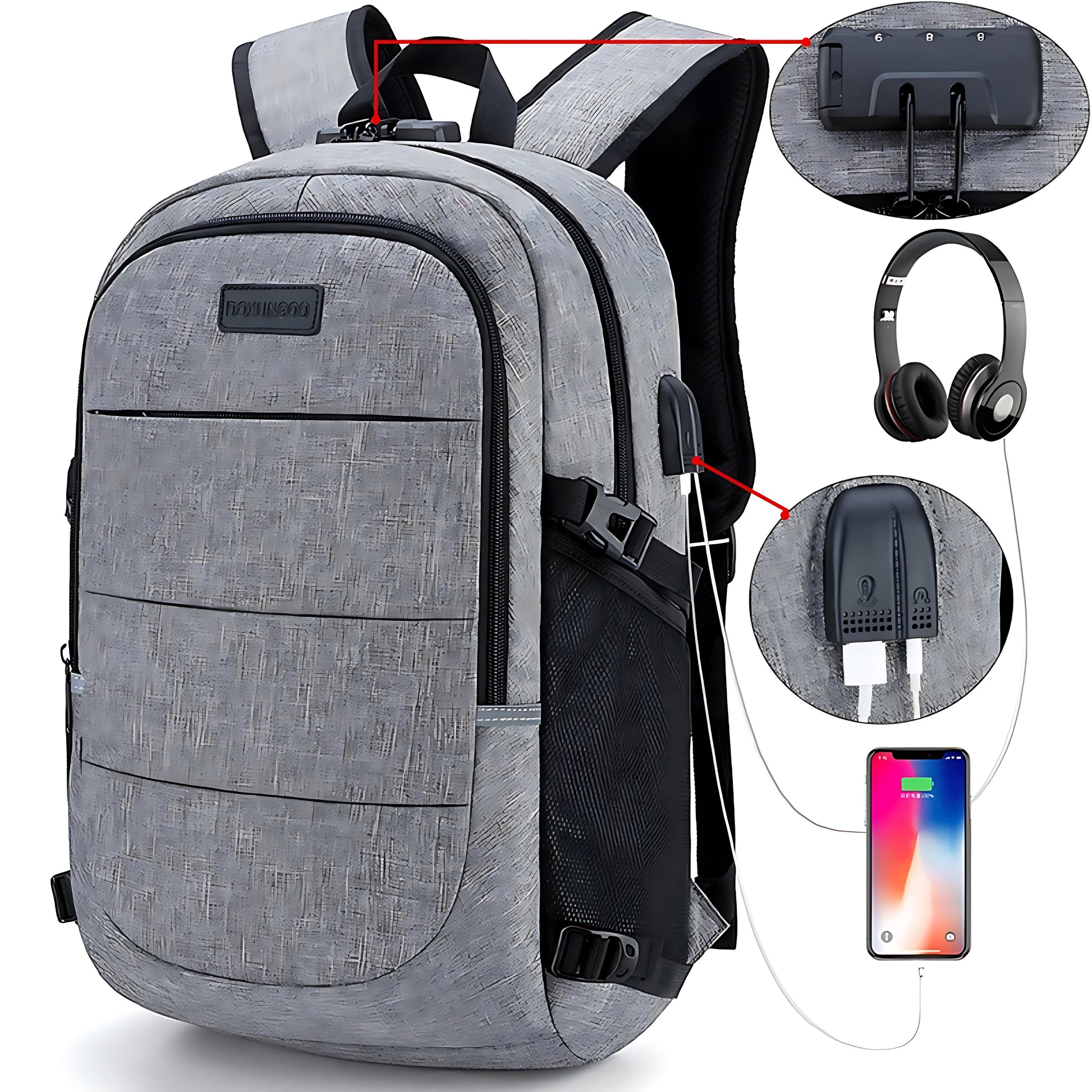 Datorryggsäck Dam med Säkerhetslås