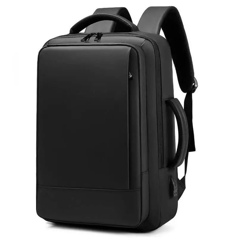 Stilren framsida av svart Reseryggsäck 30 L för resor
