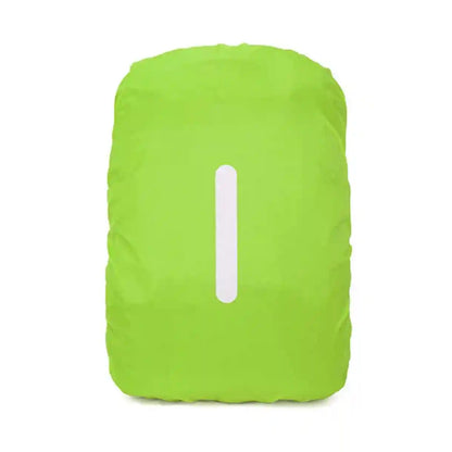 Neonfärgad grön varsel ryggsäck med reflexremsa för hög synlighet