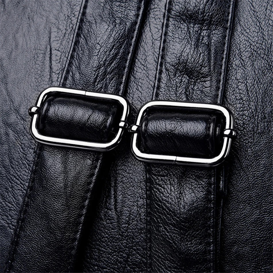 Dold bakficka på Ryggsäck Dam Svart för extra säkerhet