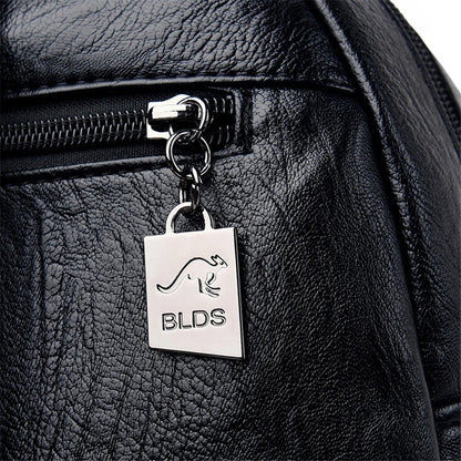 Närbild på premium material av Ryggsäck Dam Svart