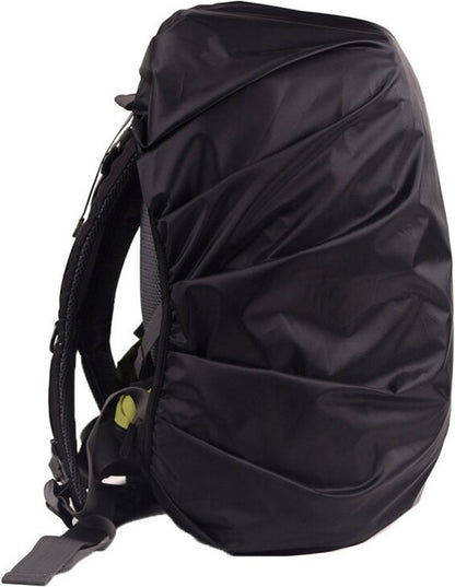 Varsel ryggsäck i svart med ergonomiska axelband, sedd från sidan