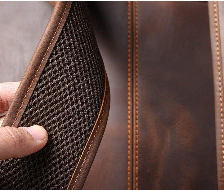 Äkta Skinn Ryggsäck - Tidlös Elegans För Vardagens Äventyr