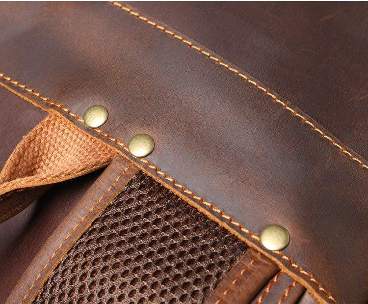 Äkta Skinn Ryggsäck - Tidlös Elegans För Vardagens Äventyr